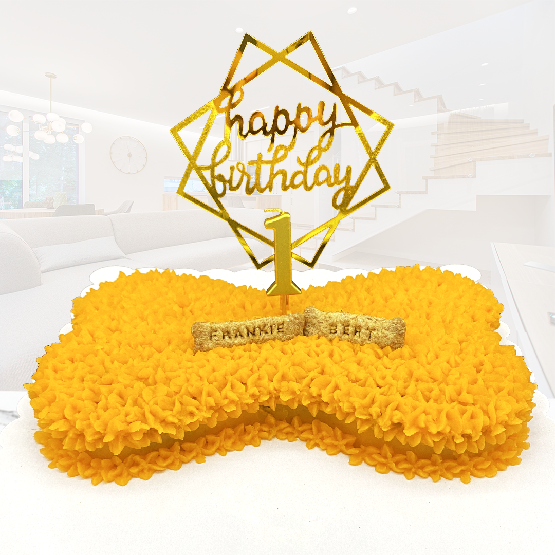 Big Dog Cake Bone-Shaped Classic Design