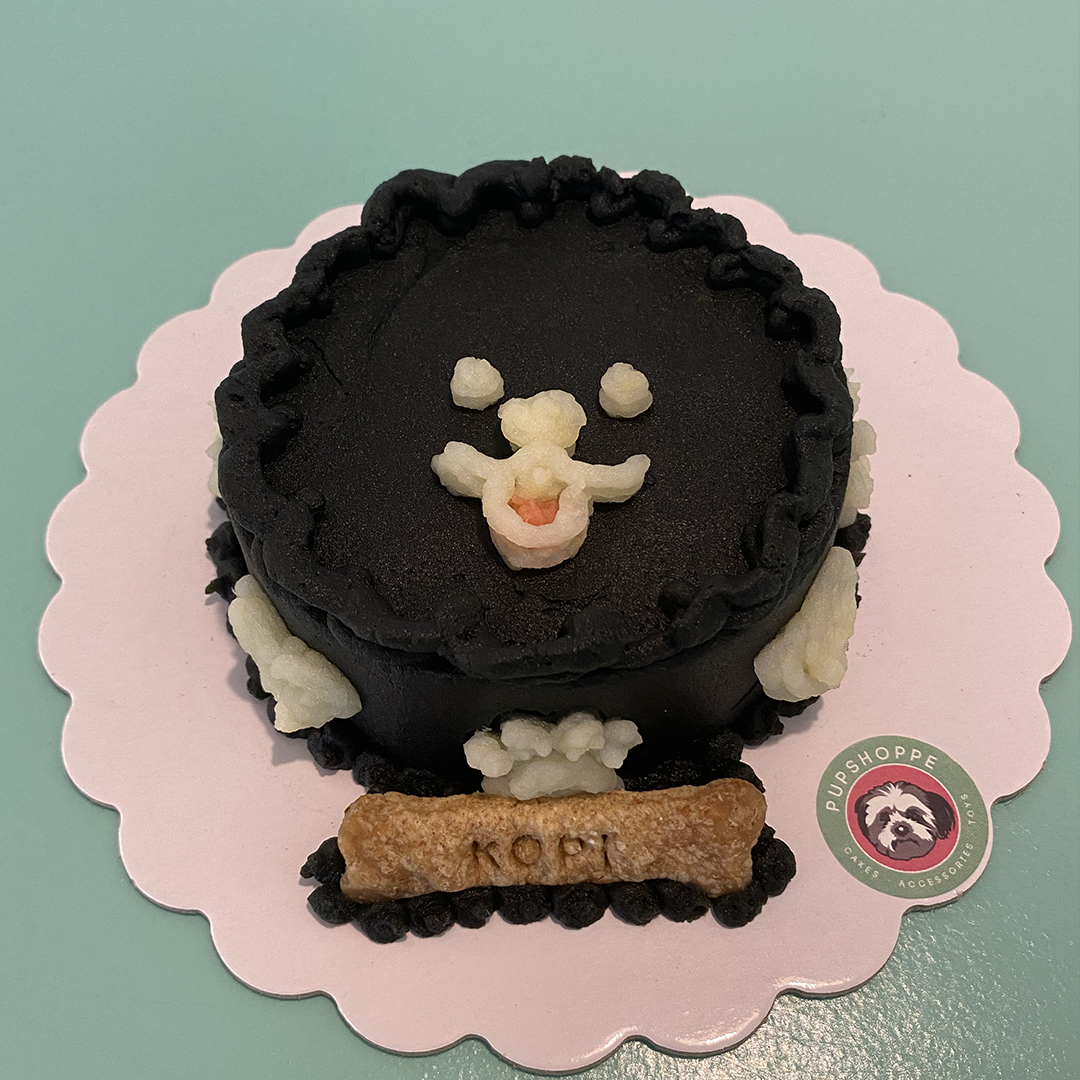 Minimalist Doggo Custom Cake