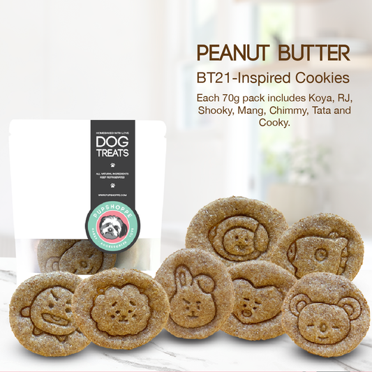 BT21-Inspired Peanut Butter Dog Cookies