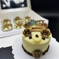 2-Layer Paw Cake with 6pc Cupcakes